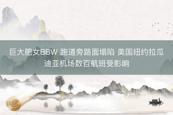 巨大肥女BBW 跑道旁路面塌陷 美国纽约拉瓜迪亚机场数百航班受影响