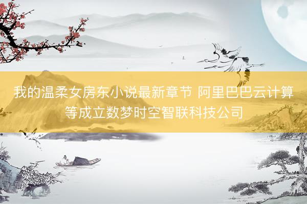 我的温柔女房东小说最新章节 阿里巴巴云计算等成立数梦时空智联科技公司