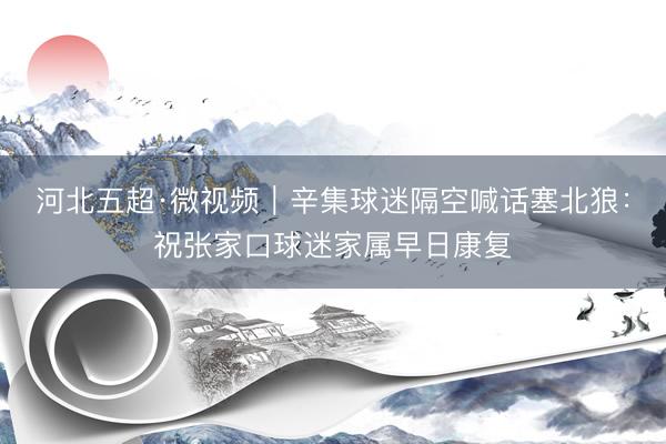 河北五超·微视频｜辛集球迷隔空喊话塞北狼：祝张家口球迷家属早日康复