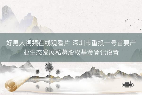 好男人视频在线观看片 深圳市重投一号首要产业生态发展私募股权基金登记设置
